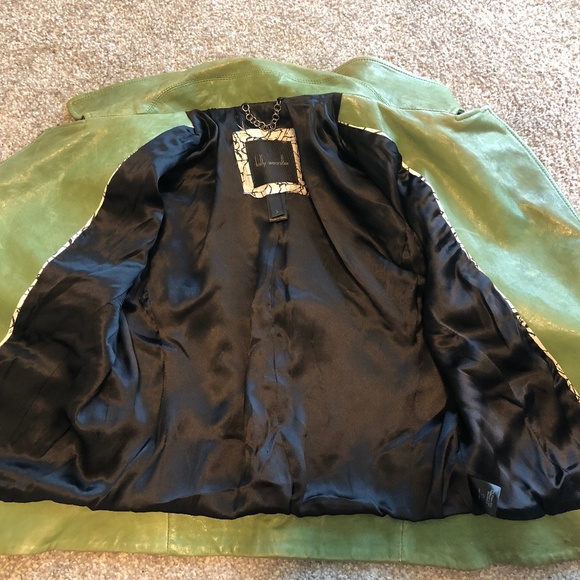 SOLD! Kelly Wearstler Asymmetrical lambskin Leather Jacket - Picture 11 of 16